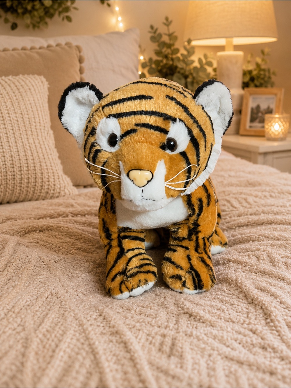 Large Bengal Tiger Plush Stuffed Animal Standing 23” Wild Cat No Tag Soft Toy